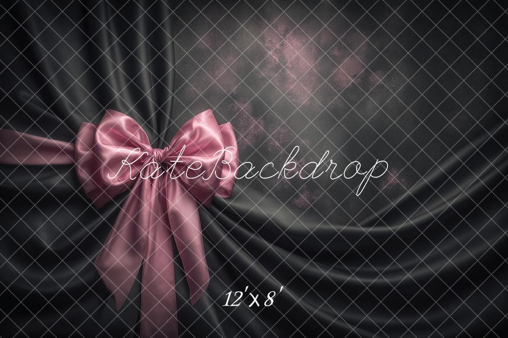Kate Pink Ribbon Black Silk Backdrop Designed by Angela Marie Photography - Image 8
