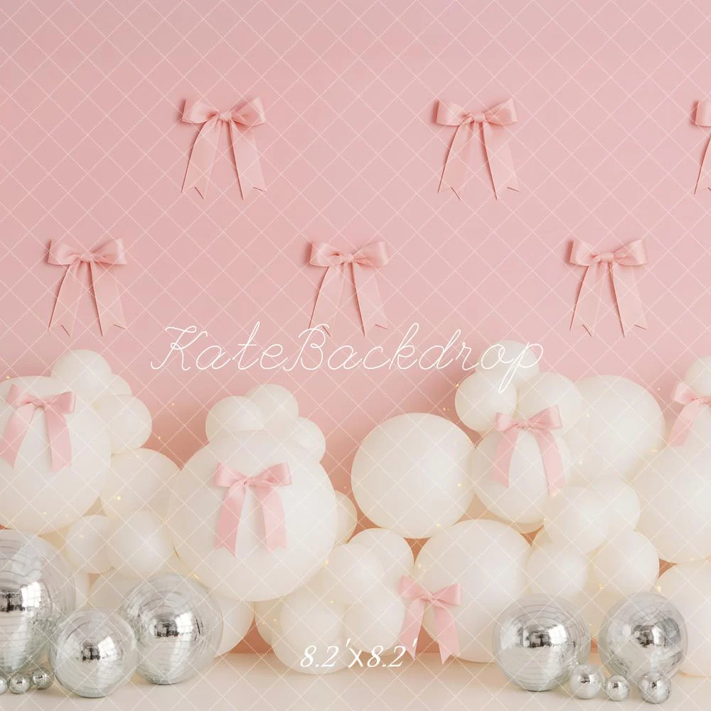 Kate Pink Wall Bows White Balloons Backdrop Designed by Patty Robert - Image 5