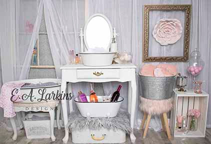 Kate Powder Room Children Backdrop for Photography Designed by Erin Larkins - Image 2