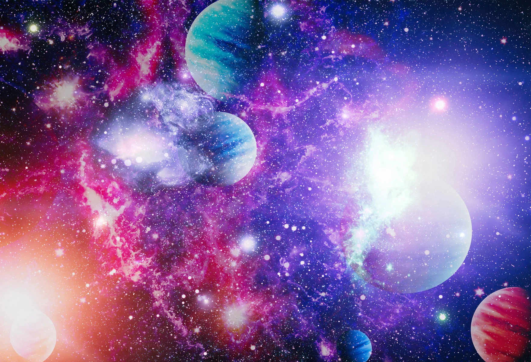 Kate Purple and Red Galaxy Universe filled with Star Backdrop for Photography