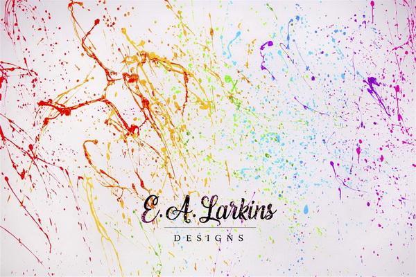 Kate Rainbow Paint Splatter Backdrop for Photography Designed By Erin Larkins