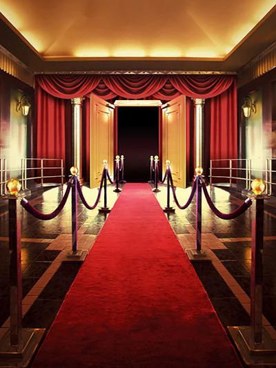 Kate Red Carpet Wedding/Event Vintage Backdrop for Studio
