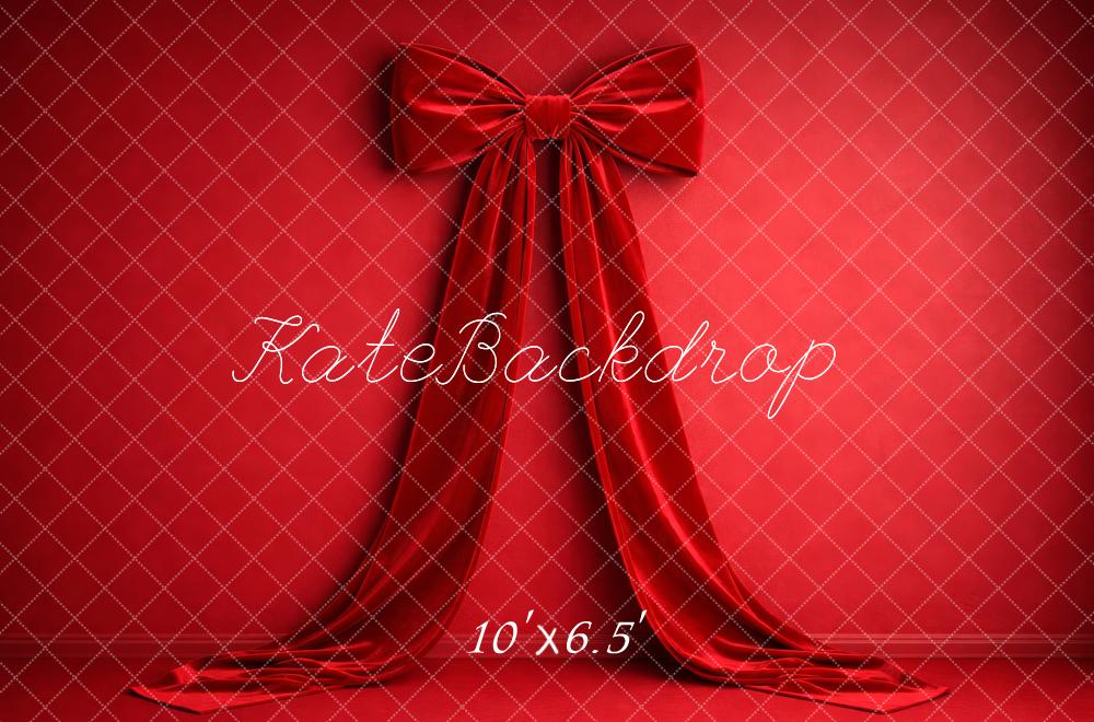 Kate Red Fabric Wall Bow Backdrop Designed by Megan Leigh Photography - Image 4