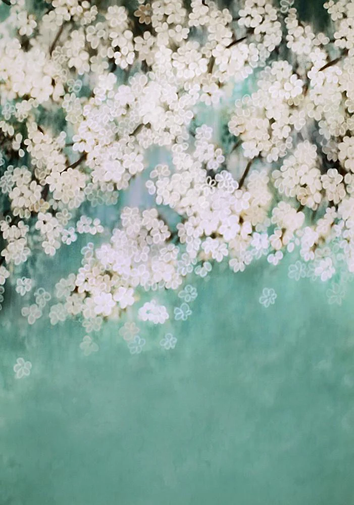 Kate Retro Green Background With Pink Flowers Backdrops for Children - Image 2