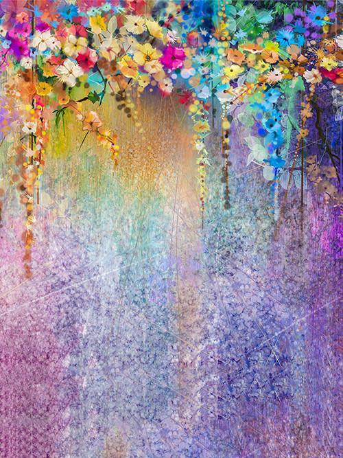 Kate Retro Style Colorful Oil Painting Photography Backdrop