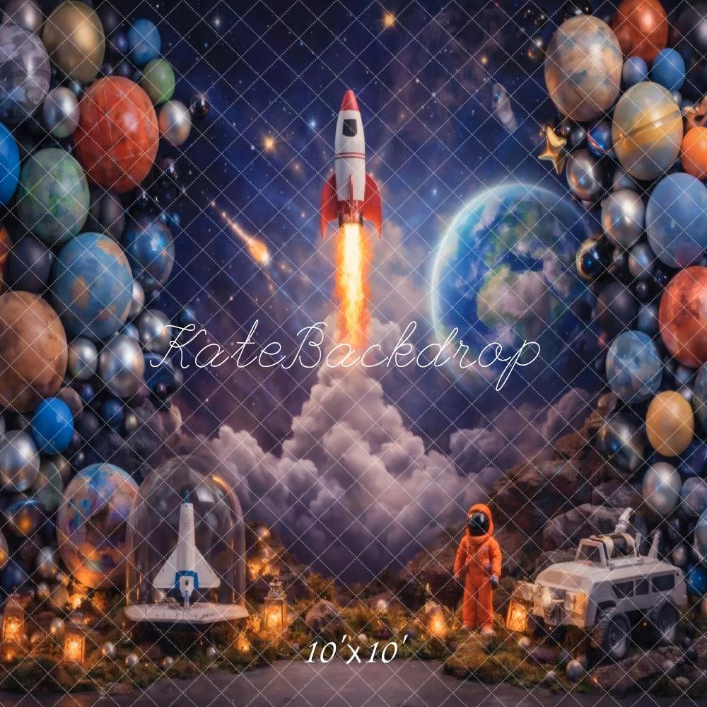 Kate Rocket Launch Planets Space Scene Backdrop Designed by Vertigo Productions - Image 7