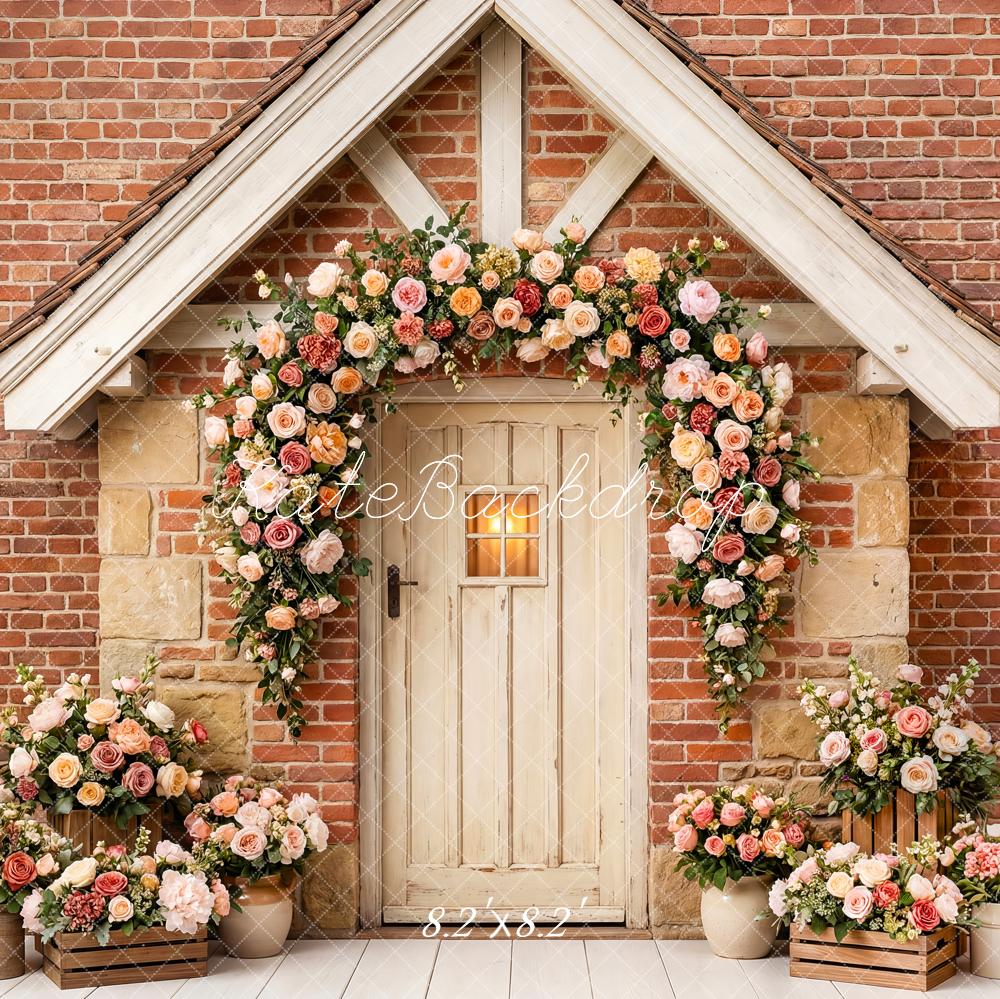 Kate Garland Rustic Brick House Backdrop Designed by Patty Robert - Image 5