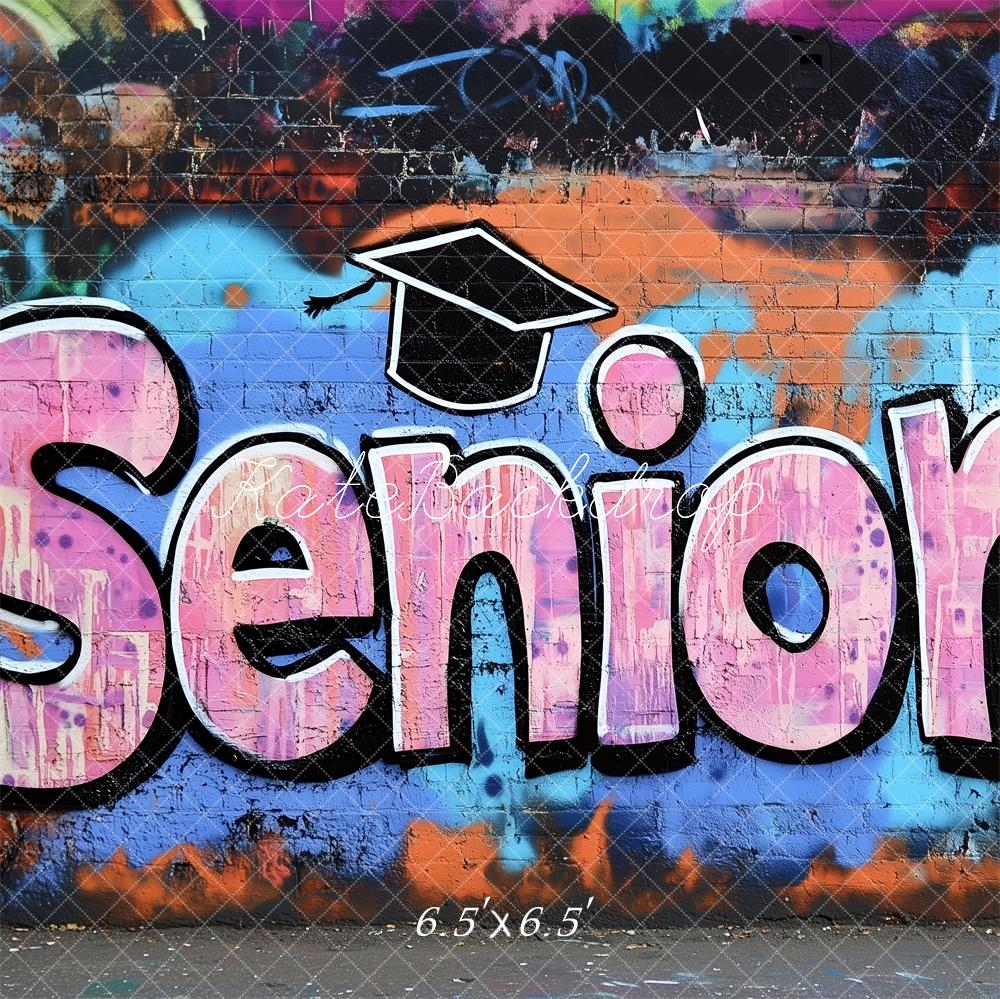 Kate Senior Graffiti Wall Graduation Backdrop Designed by Patty Robert - Image 2