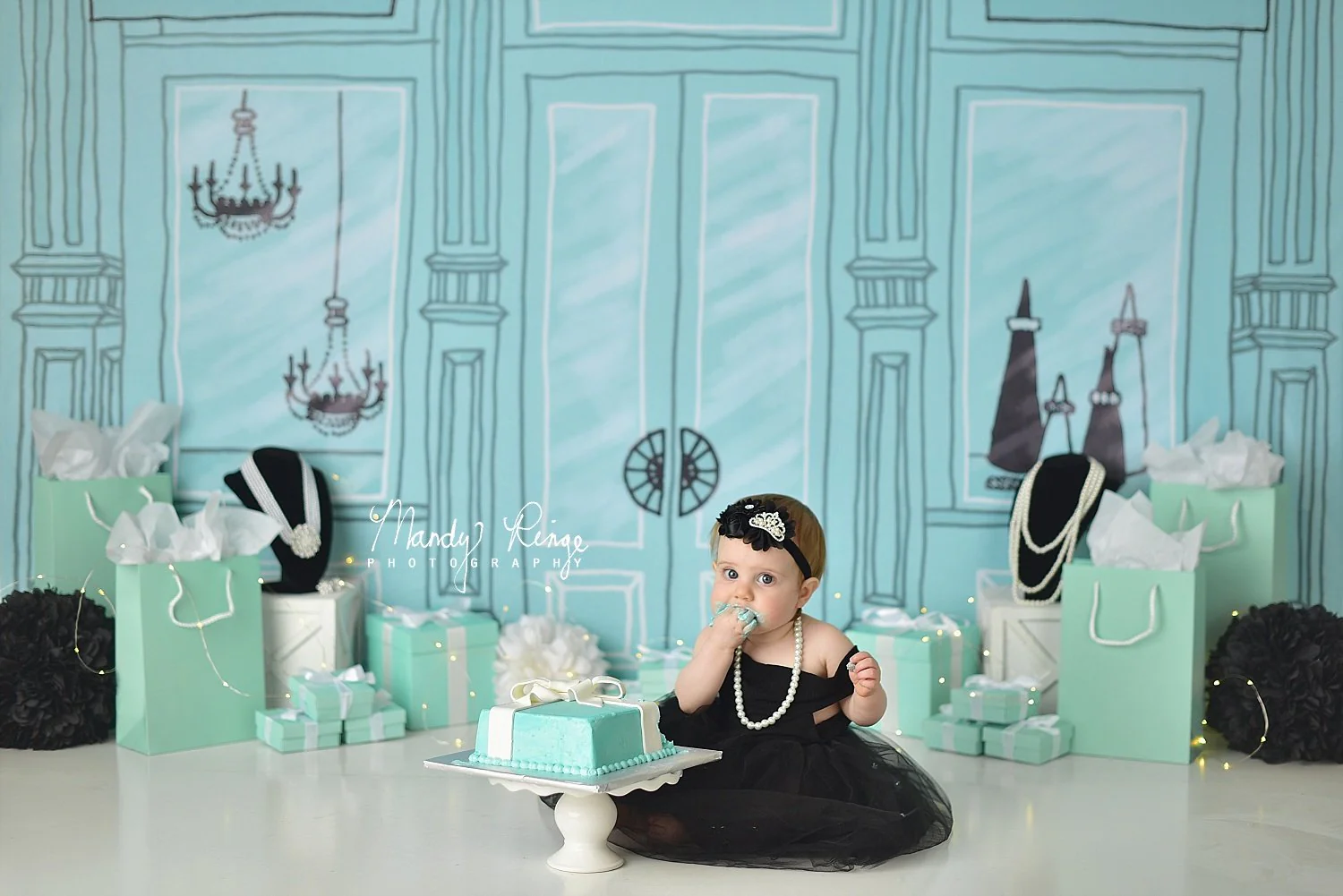 Kate Shopping Spree Storefront Fleece Backdrop Designed by Mandy Ringe Photography