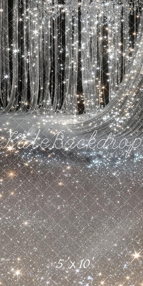 Kate Silver Glitter Crystal Curtain Sparkle/bokeh Wedding Backdrop Designed by Chain Photography - Image 11