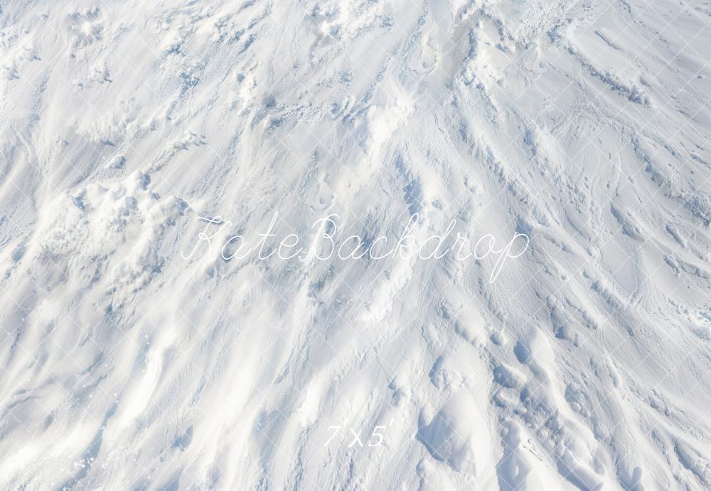Kate Snowy Floor Texture White Backdrop Designed by Emetselch