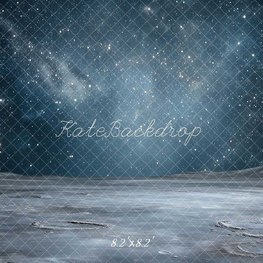 Kate Space Stars Moon Surface Backdrop Designed by Angela Marie Photography - Image 5