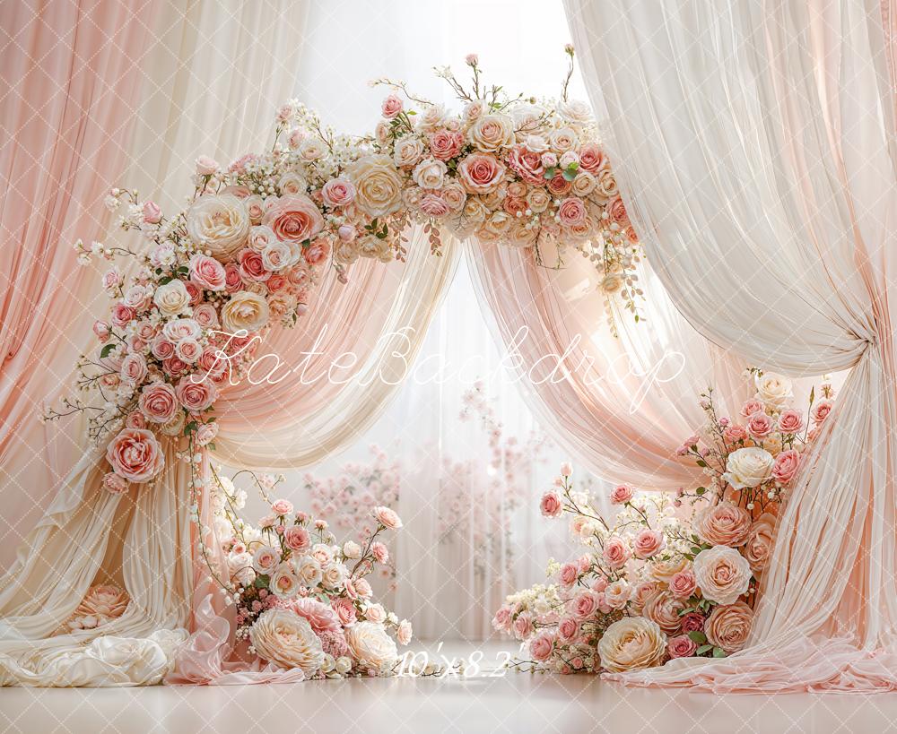 Kate Spring Mother's day Blush Roses Curtains Backdrop Designed by Emetselch - Image 7