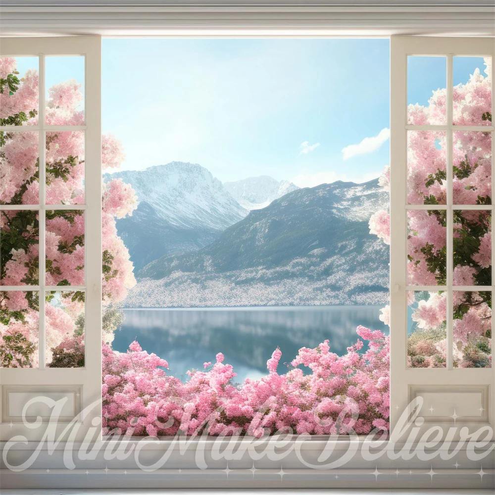 Kate Spring Door Flowerfield Mountains Backdrop Designed by Mini MakeBelieve - Image 2