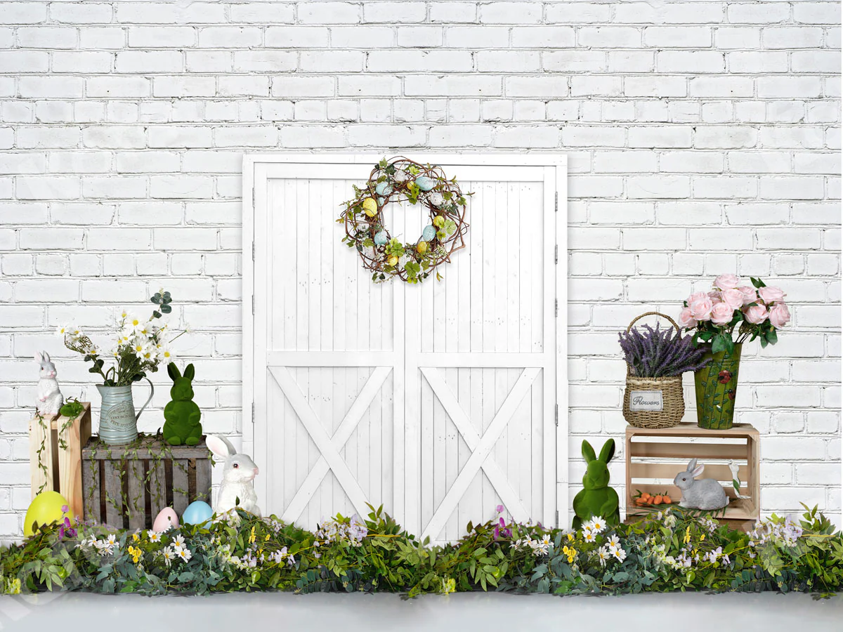 Kate Spring\Easter Decorations Barn Door Backdrop Designed By Victoria