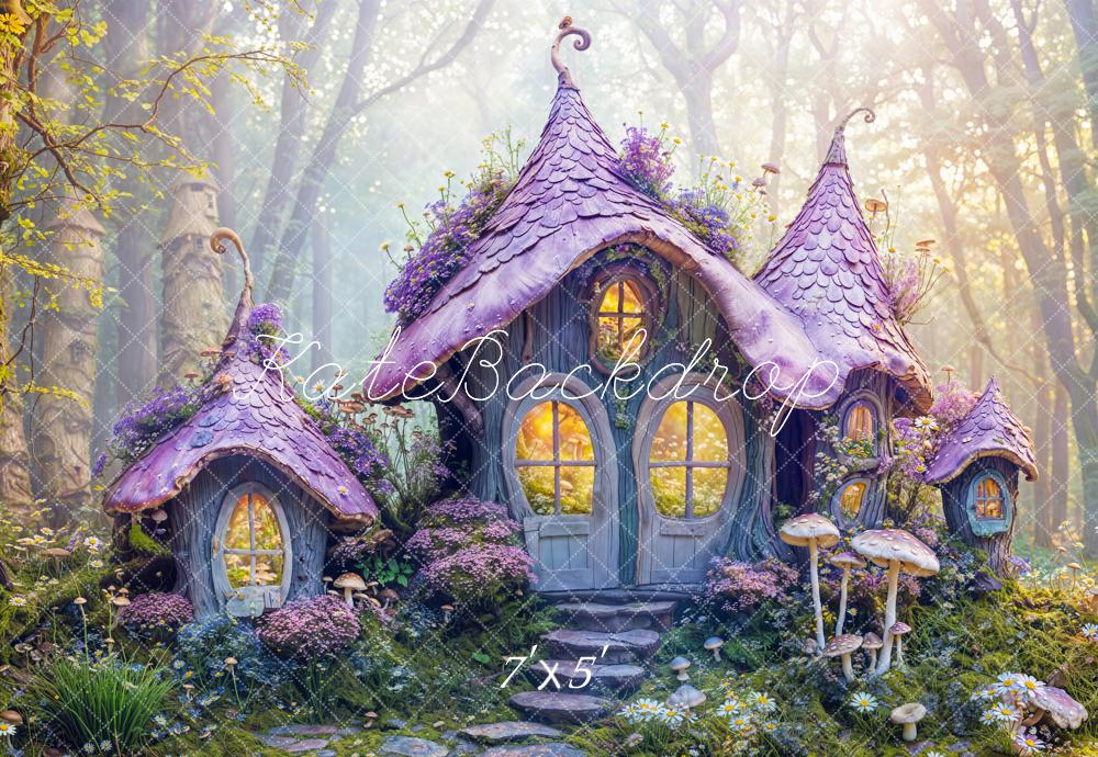 Kate Spring Fairy Forest Cottage Backdrop Designed by Emetselch