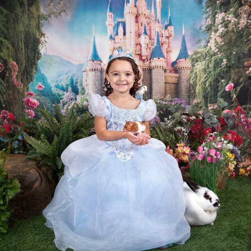 Kate Spring Fantasy Forest Castle Backdrop Designed by Chain Photography