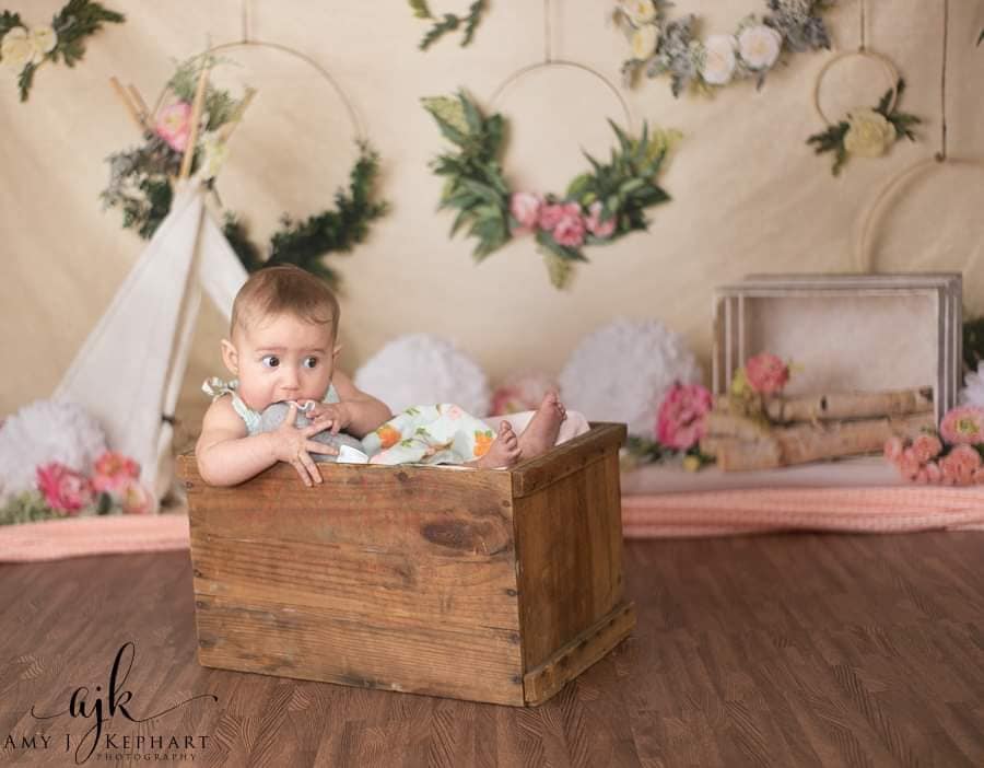 Kate Spring Flowers Camping Children Backdrop Designed by Mandy Ringe Photography - Image 10