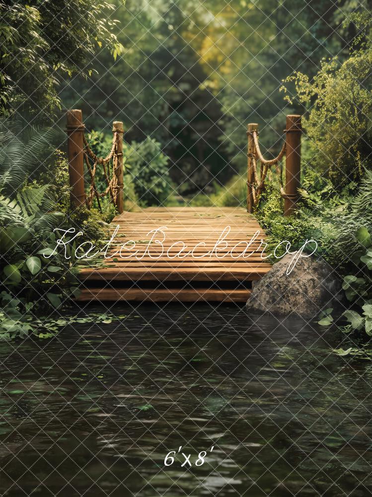 Kate Spring Forest Bridge Lake Backdrop Designed by Emetselch - Image 6