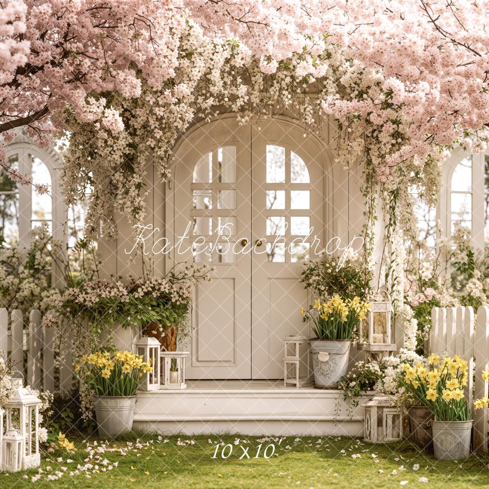 Kate Spring Garden White Arch Door Backdrop Designed by Emstselch - Image 7