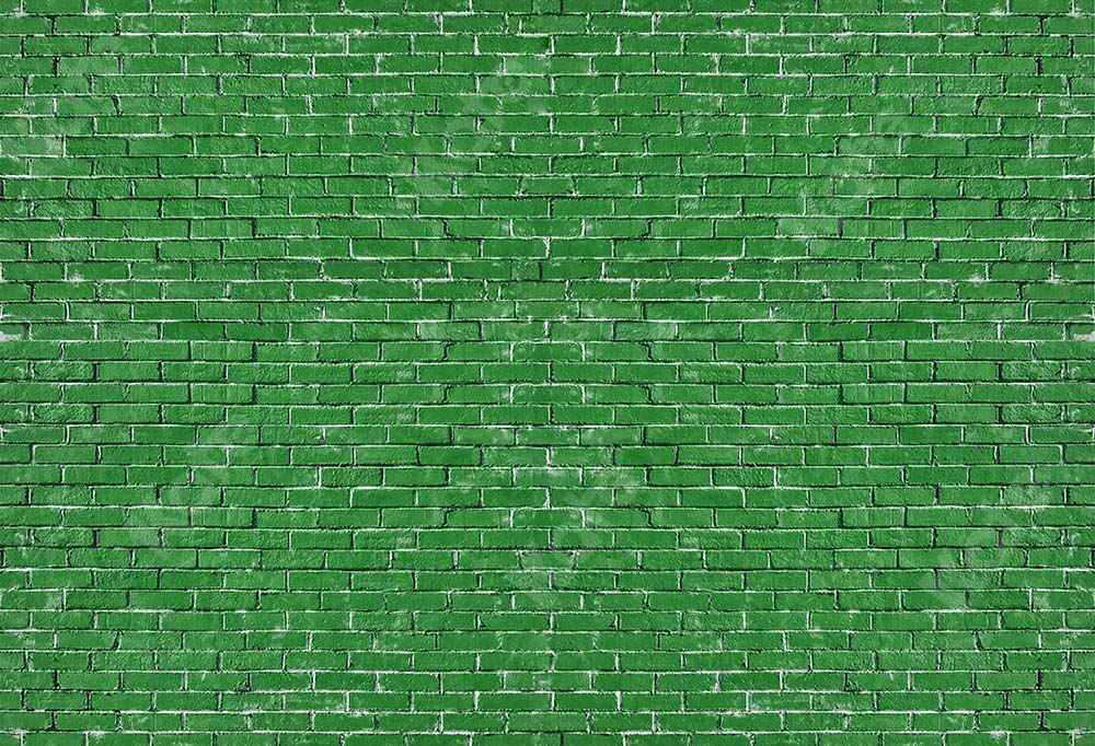 Kate Spring Green Brick Backdrop for photography
