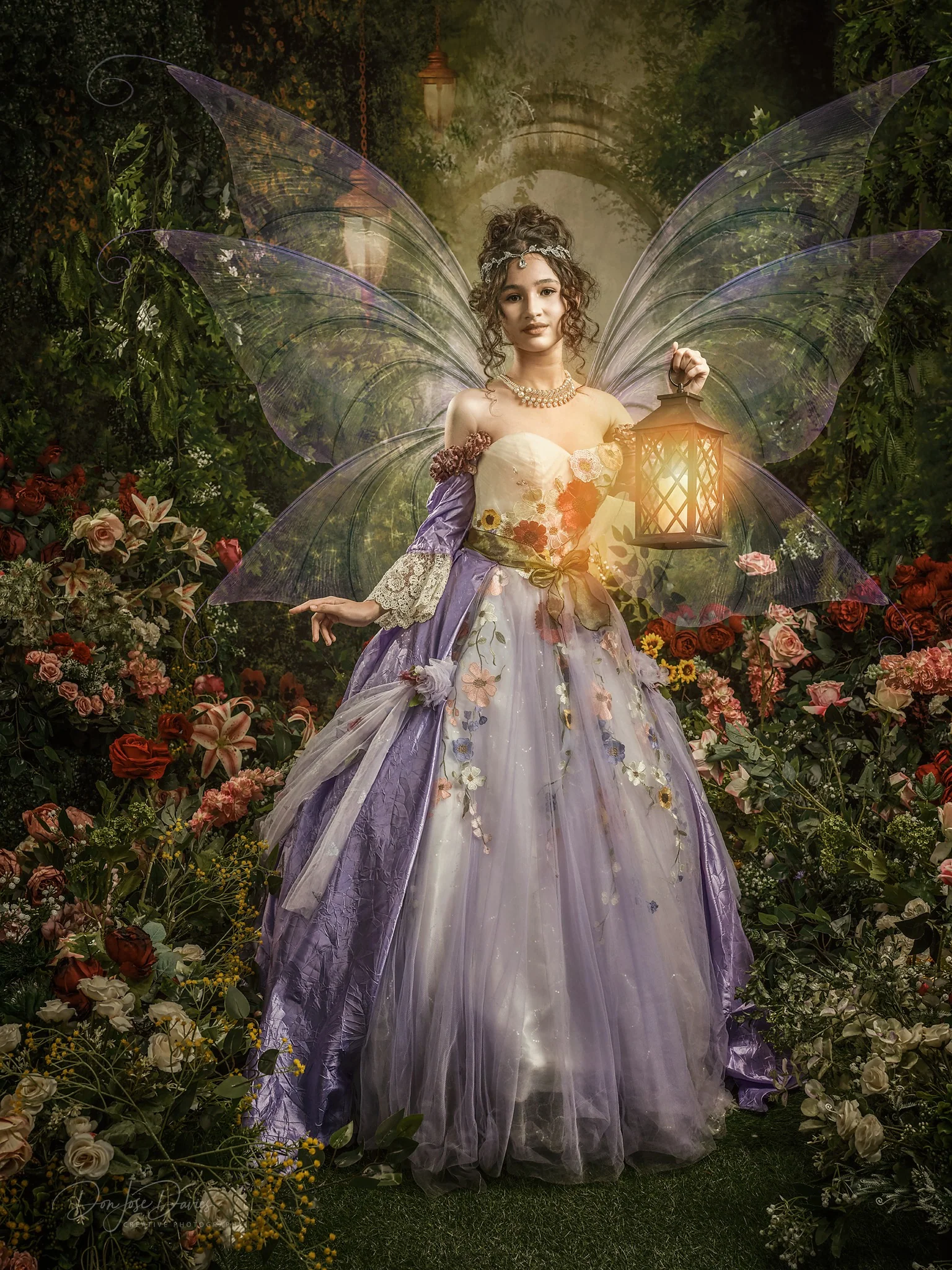 Kate Spring Green Dreamlike Fairytale Forest Backdrop for Photoshoot