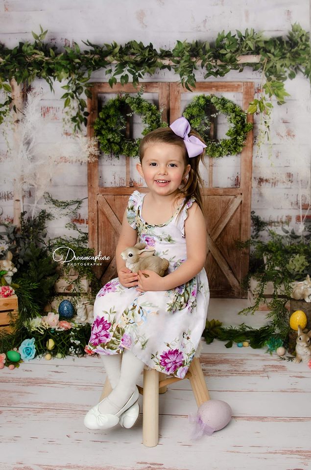 Kate Spring/Mother's day Green Plants Barn Door Backdrop Designed by Jia Chan Photography - Image 9