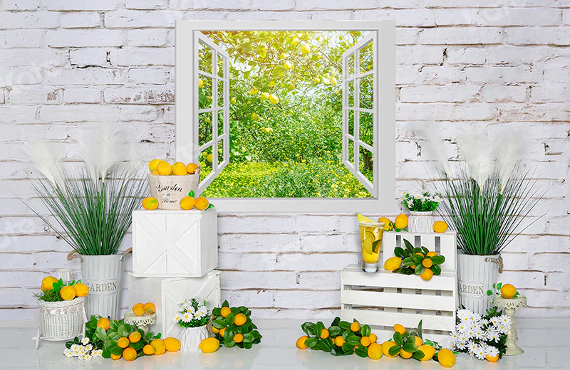 Kate Spring Lemon Room Backdrop Designed by Emetselch - Image 5