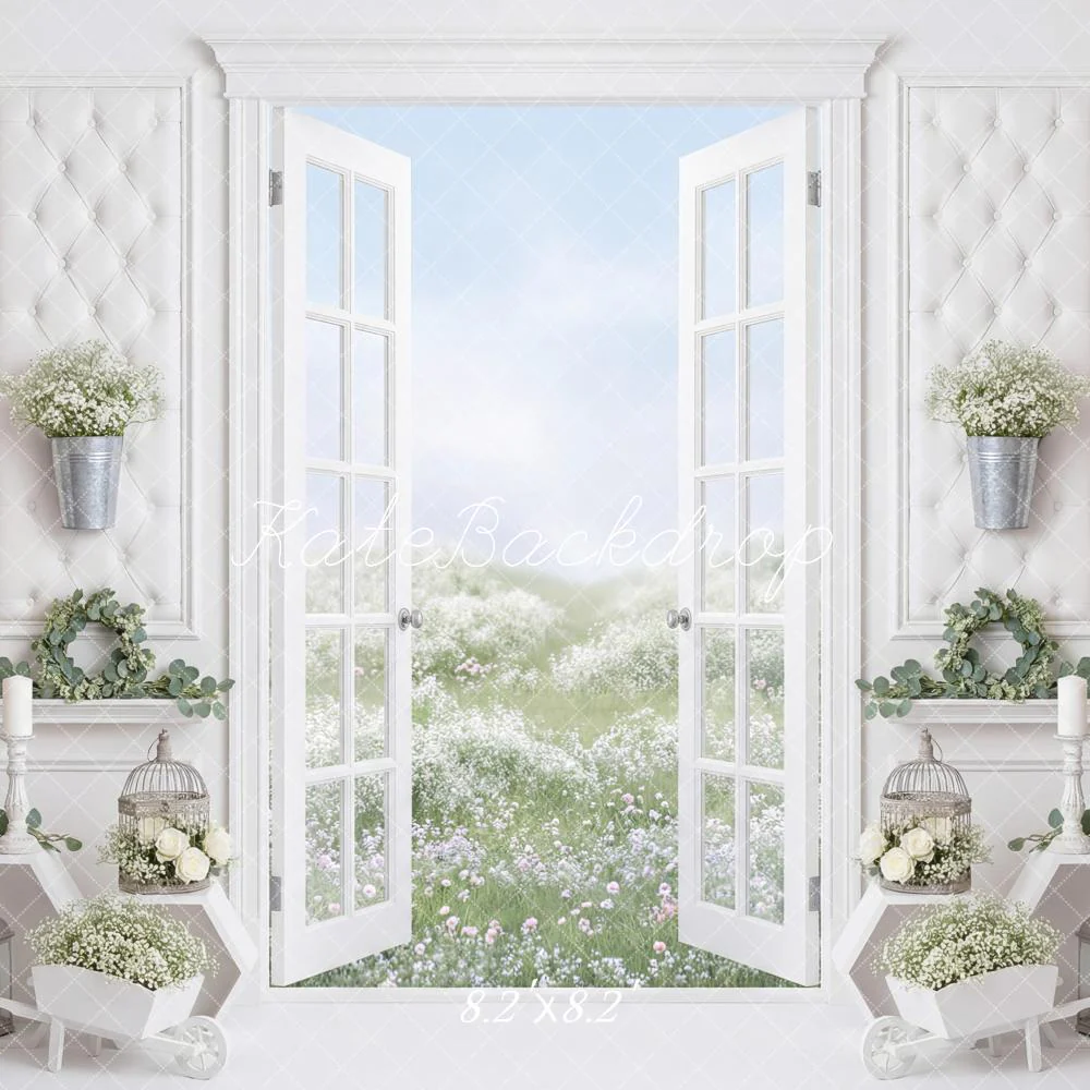 Kate Spring Open Window White Meadow Backdrop Designed by Mini MakeBelieve - Image 5
