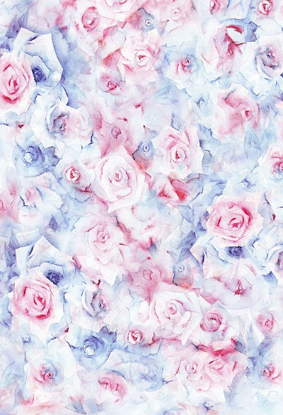 Kate Spring Pink and Blue Flowers Fantasy Backdrop for Photography - Image 2