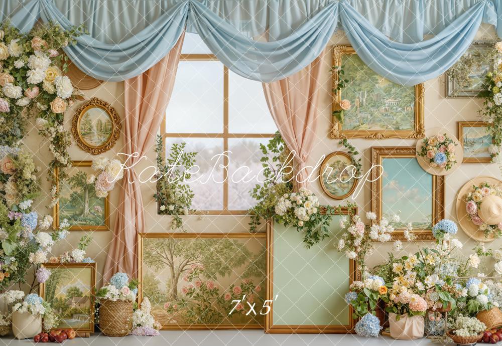 Kate Spring Vintage Gallery Window Pastel Backdrop Designed by Emstselch