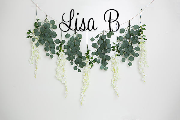 Kate Spring Wisteria Floral Backdrop Designed by Lisa B
