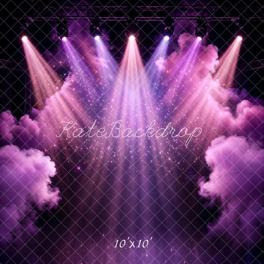 Kate Stage Lights Purple Clouds Backdrop Designed by Chain Photography - Image 10
