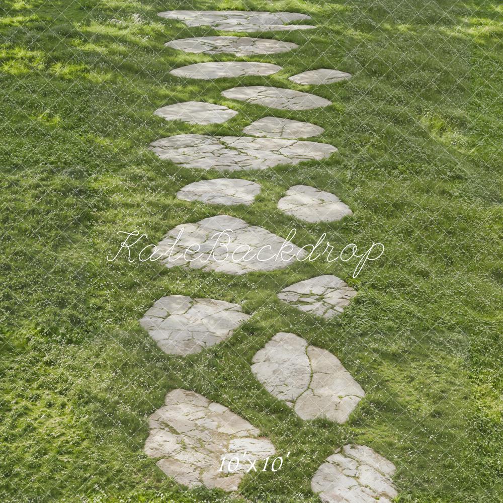 Kate Stone Pathway Grass Field Floor Backdrop Designed by Kate Image - Image 7