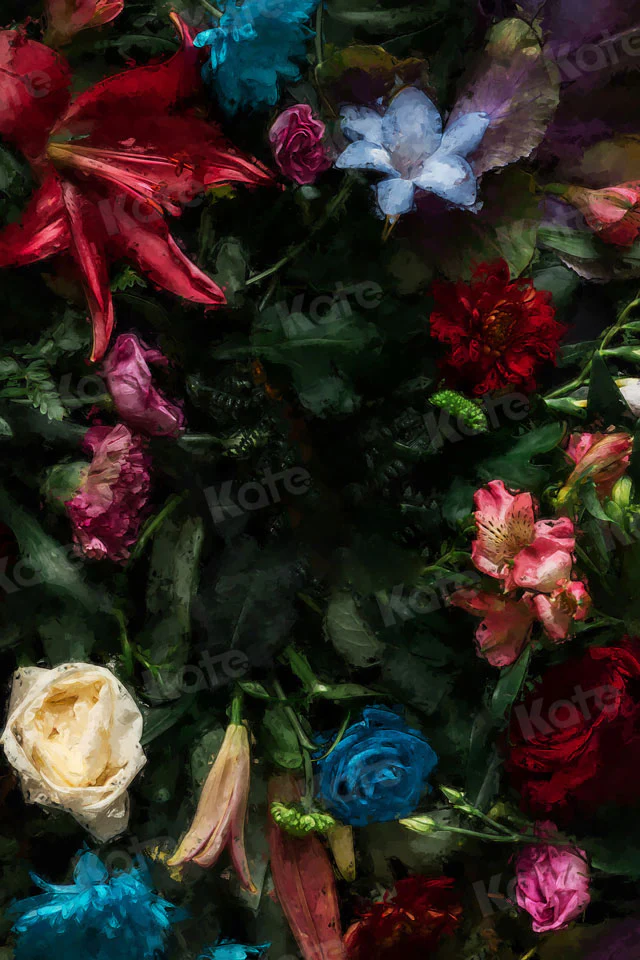 Kate Summer Fine Art Florals Oil Painting Flowers Backdrop for Photography