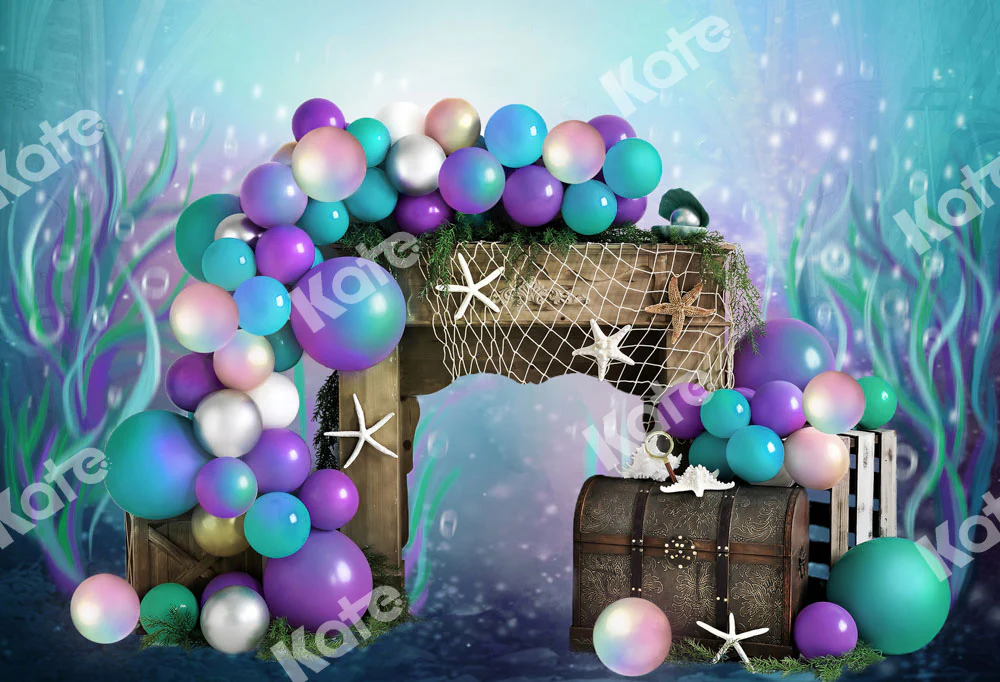 Kate Summer Mermaid Ocean Backdrop Designed by Chain Photography