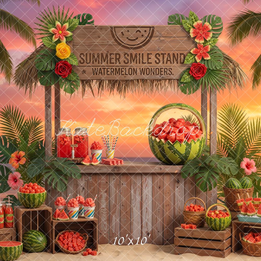 Kate Summer Watermelon Stand Palm Backdrop Designed by Chain Photography - Image 7