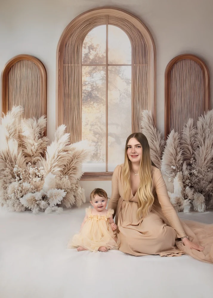 Kate Sweep Boho Arch Window Backdrop Designed by Mini MakeBelieve