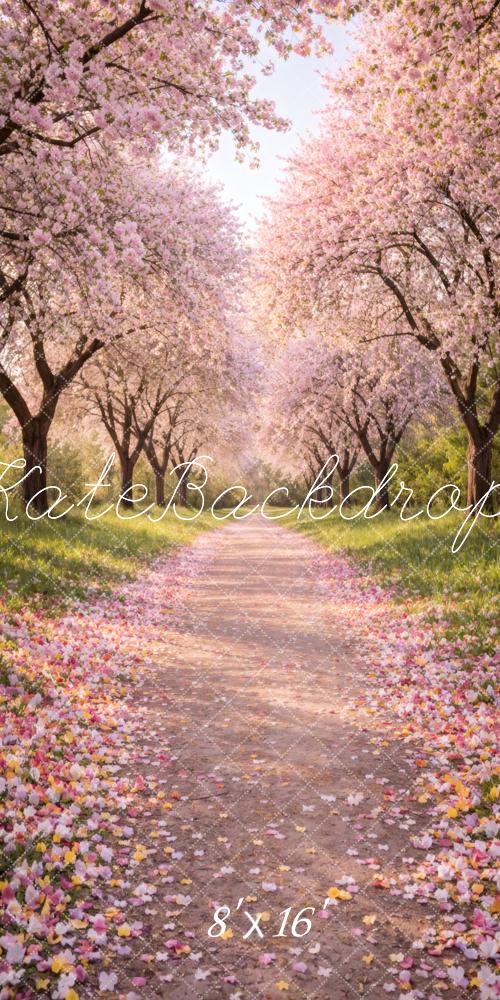 Kate Sweep Spring Cherry Blossom Path Backdrop Designed by Vertigo Productions - Image 5