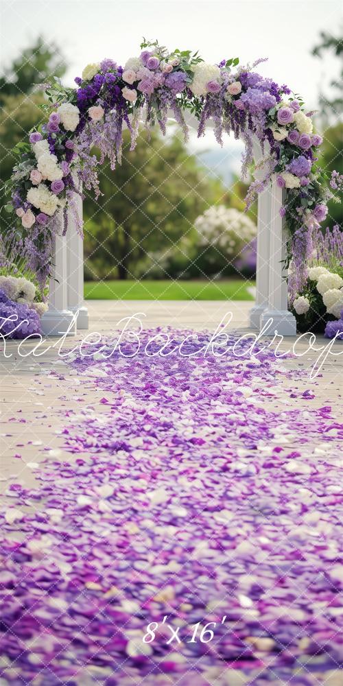 Kate Sweep Spring Lavender Arch Pathway Backdrop Designed by Patty Robert