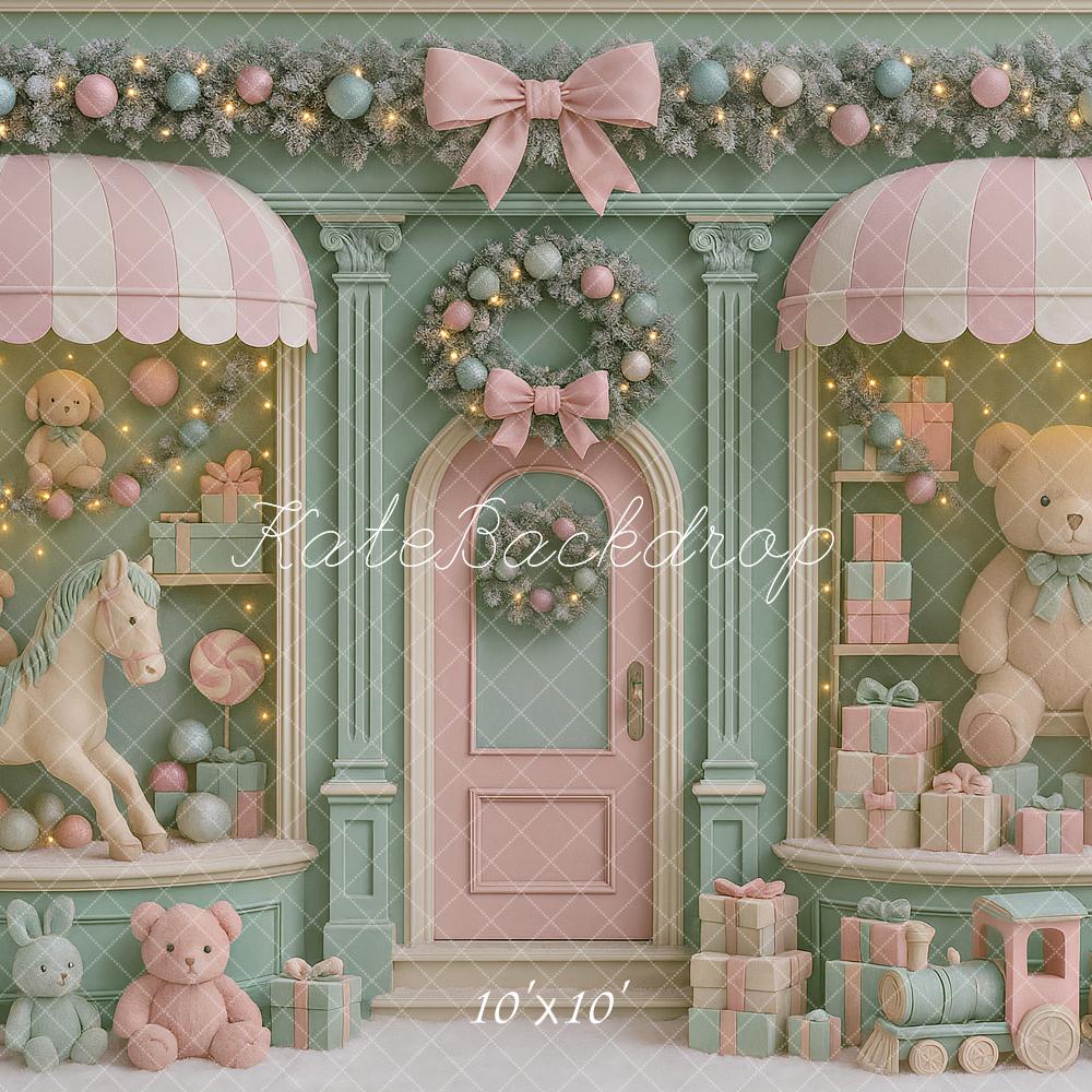 Kate Christmas Toy Shop Teddy Bear Backdrop Designed by Ashley Paul - Image 7