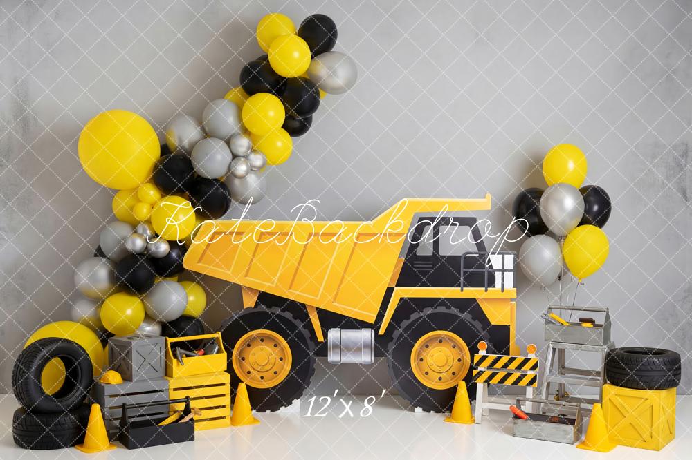 Kate Truck Balloons Construction Tools Backdrop Designed by Patty Robert - Image 8
