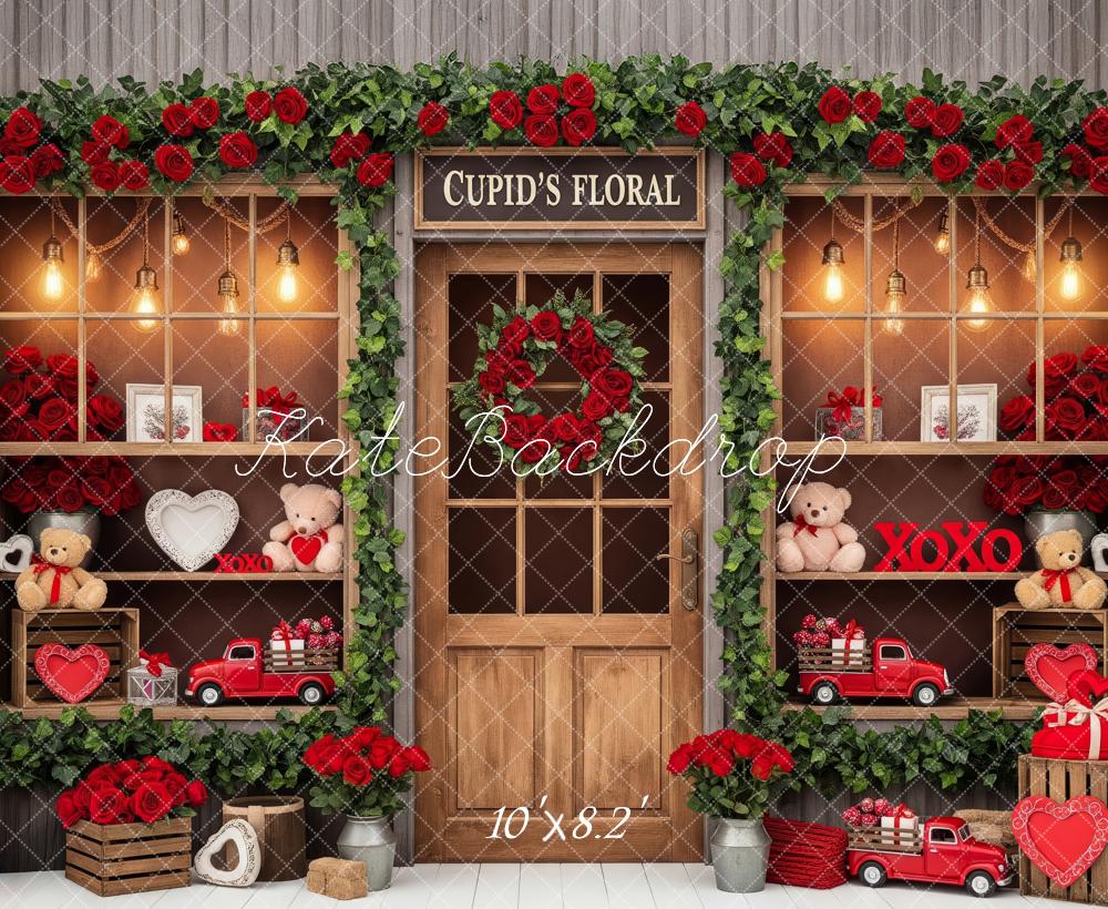 Kate Valentine's Day Red Roses Teddy Bears Backdrop Designed by Patty Robert - Image 6