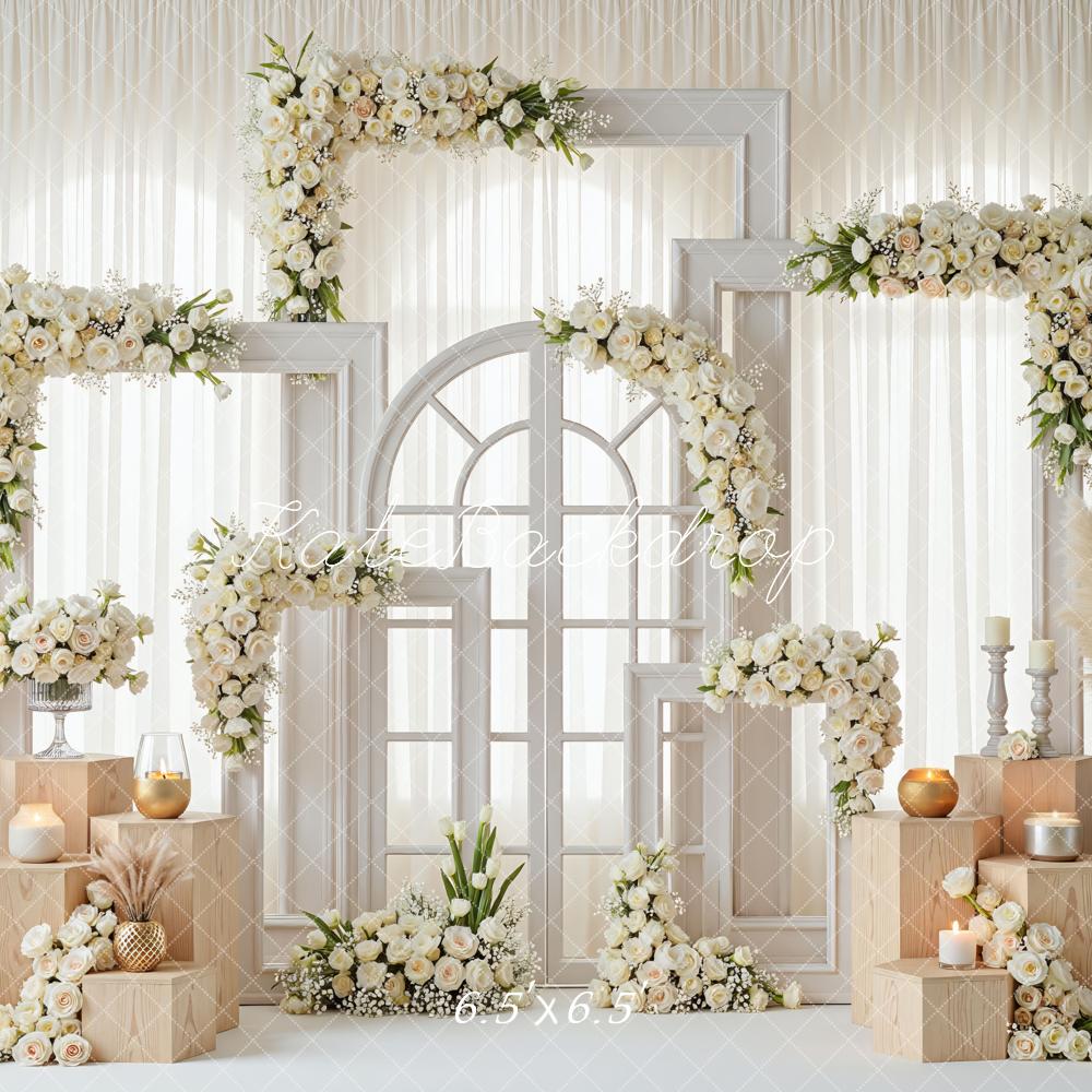 Kate Wedding Boho Window Pampas Backdrop Designed by Mini MakeBelieve - Image 2