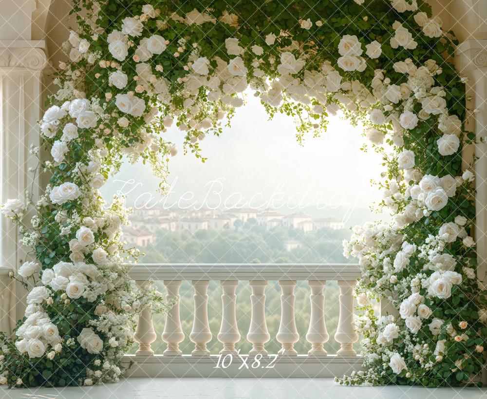 Kate Wedding Flower Arch Balcony Backdrop Designed by Emetselch - Image 5