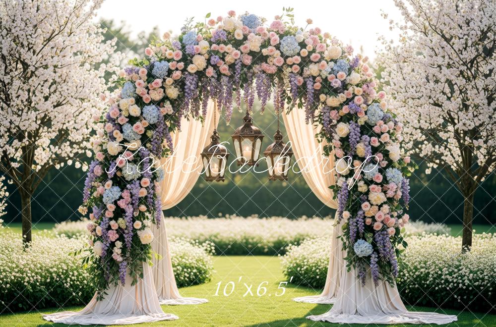 Kate Wedding Floral Arch Garden Backdrop Designed by Patty Robert - Image 4