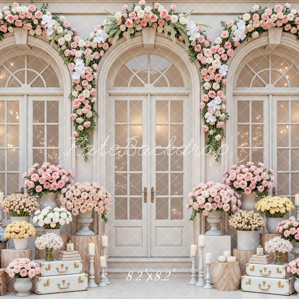 Kate Wedding Garland French Windows Backdrop Designed by Mini MakeBelieve - Image 5