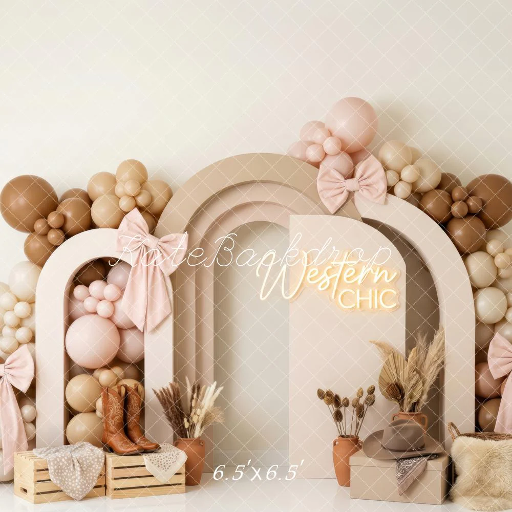 Kate Western Chic Arches Balloons Bows Backdrop Designed by Patty Robert - Image 2