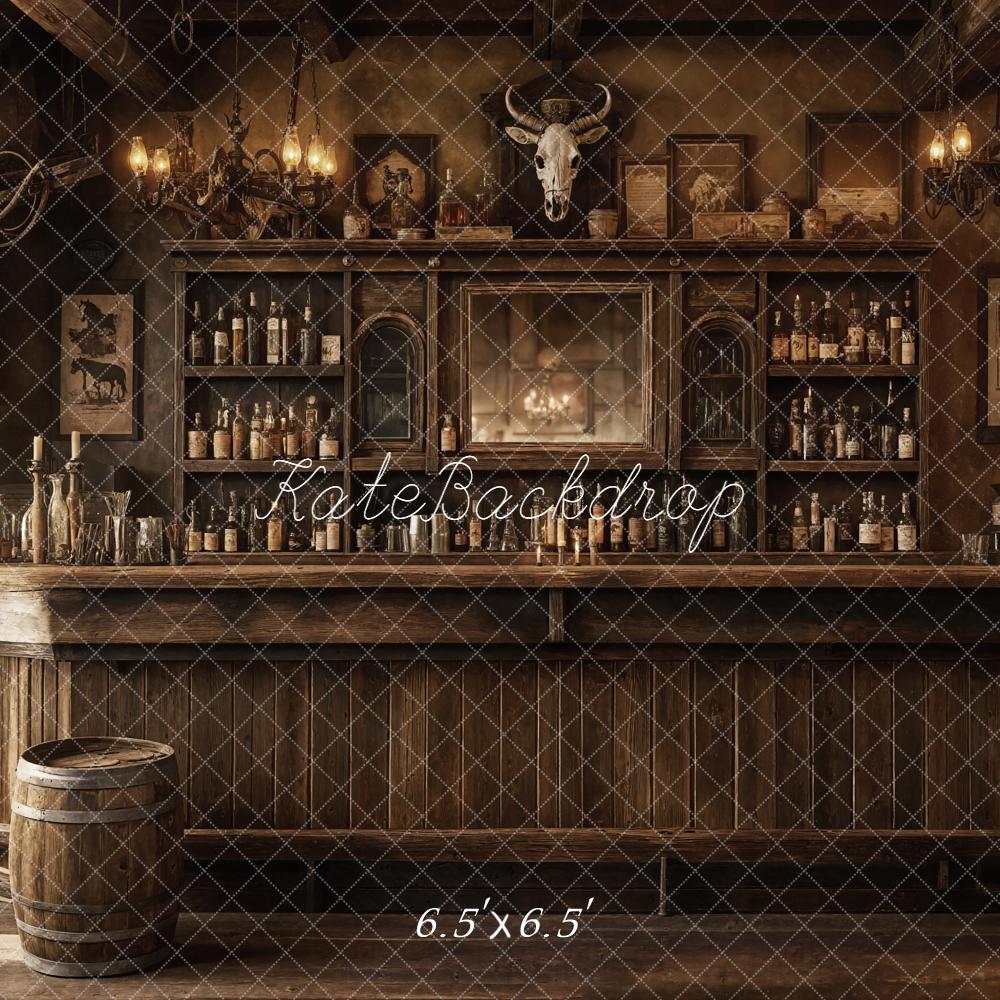 Kate Western Saloon Interior Rustic Backdrop Designed by Emetselch - Image 2