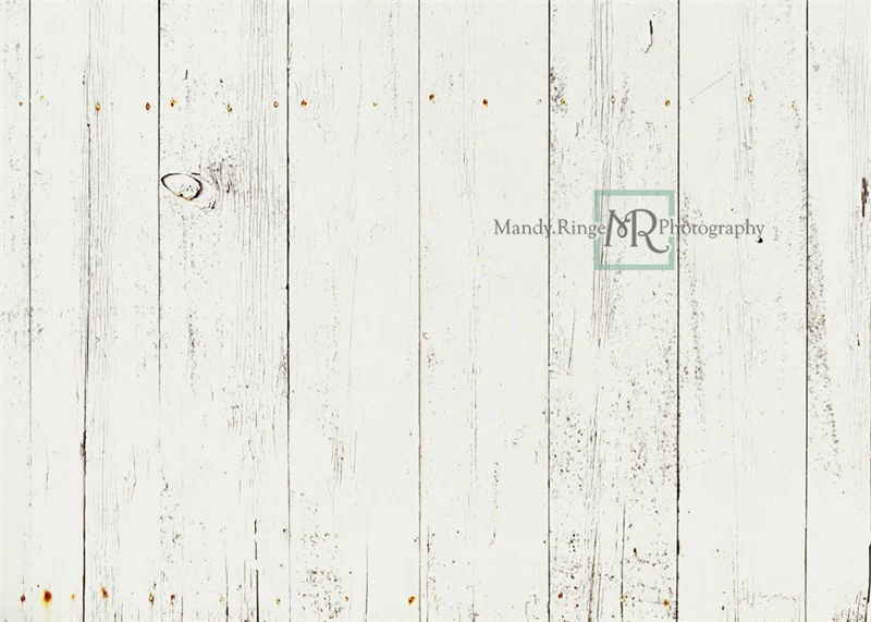Kate White Barn Planks Wood Backdrop Designed by Mandy Ringe Photography